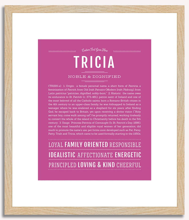 Tricia | Name Art Print