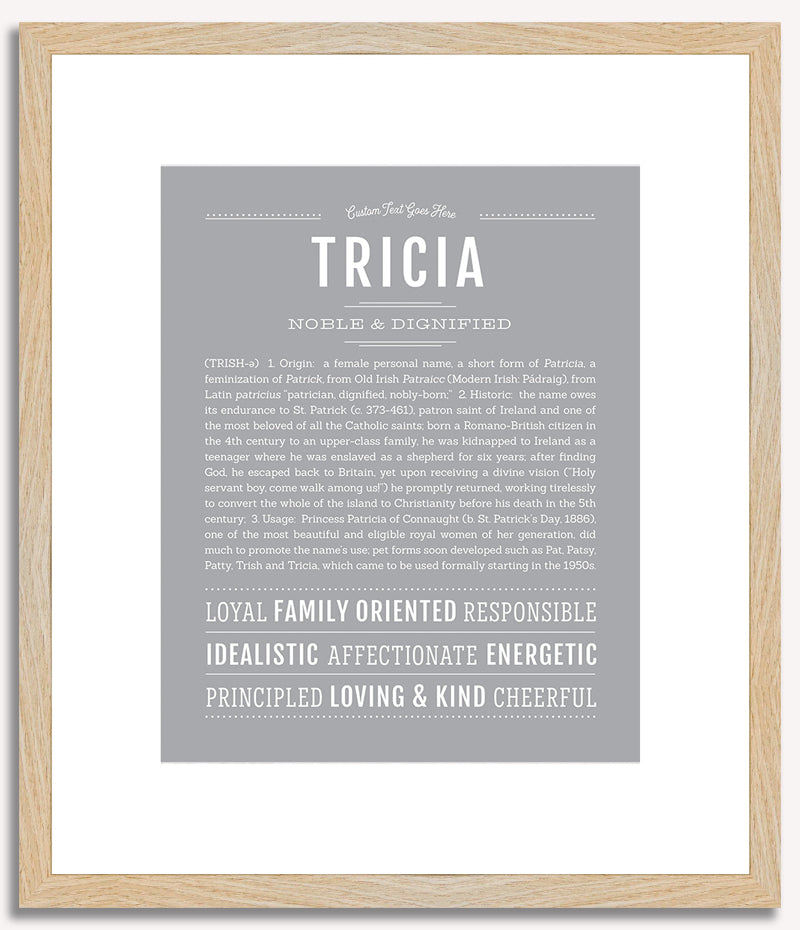 Tricia | Name Art Print