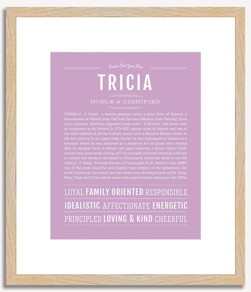 Tricia | Name Art Print