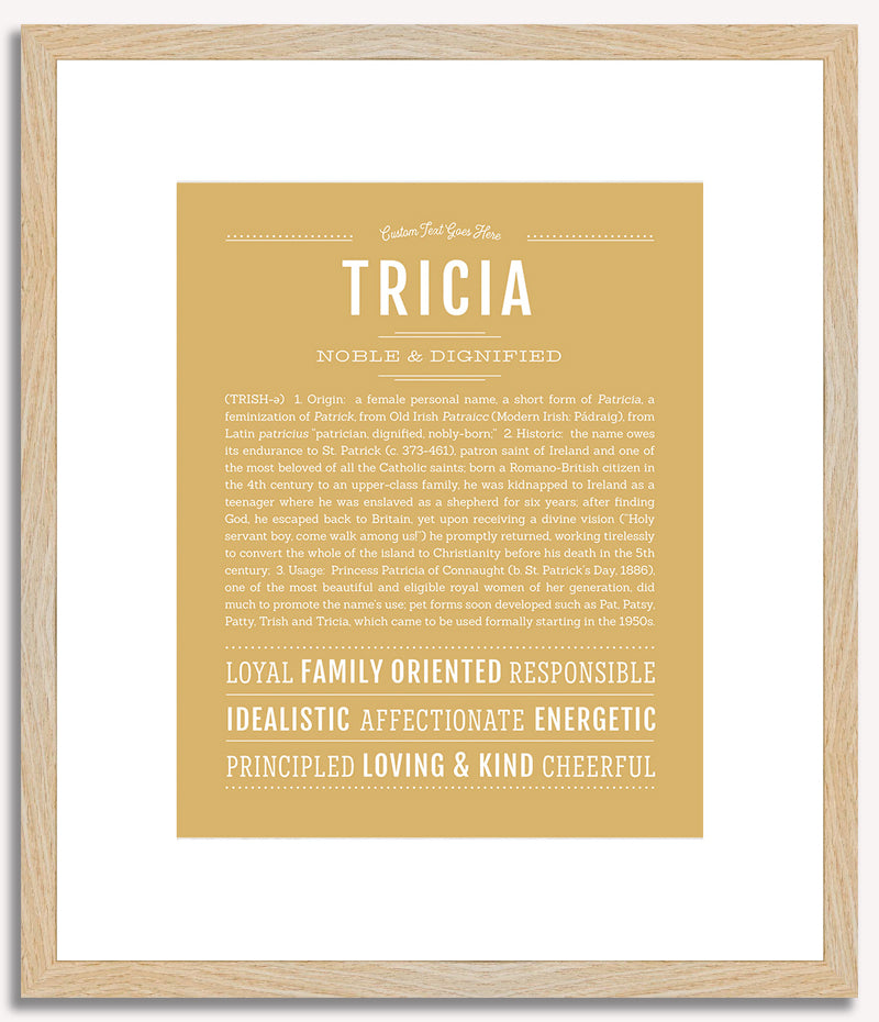 Tricia | Name Art Print