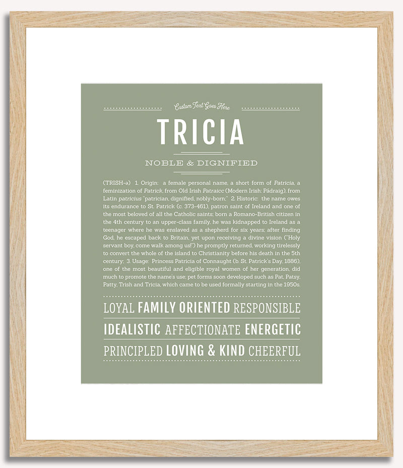 Tricia | Name Art Print