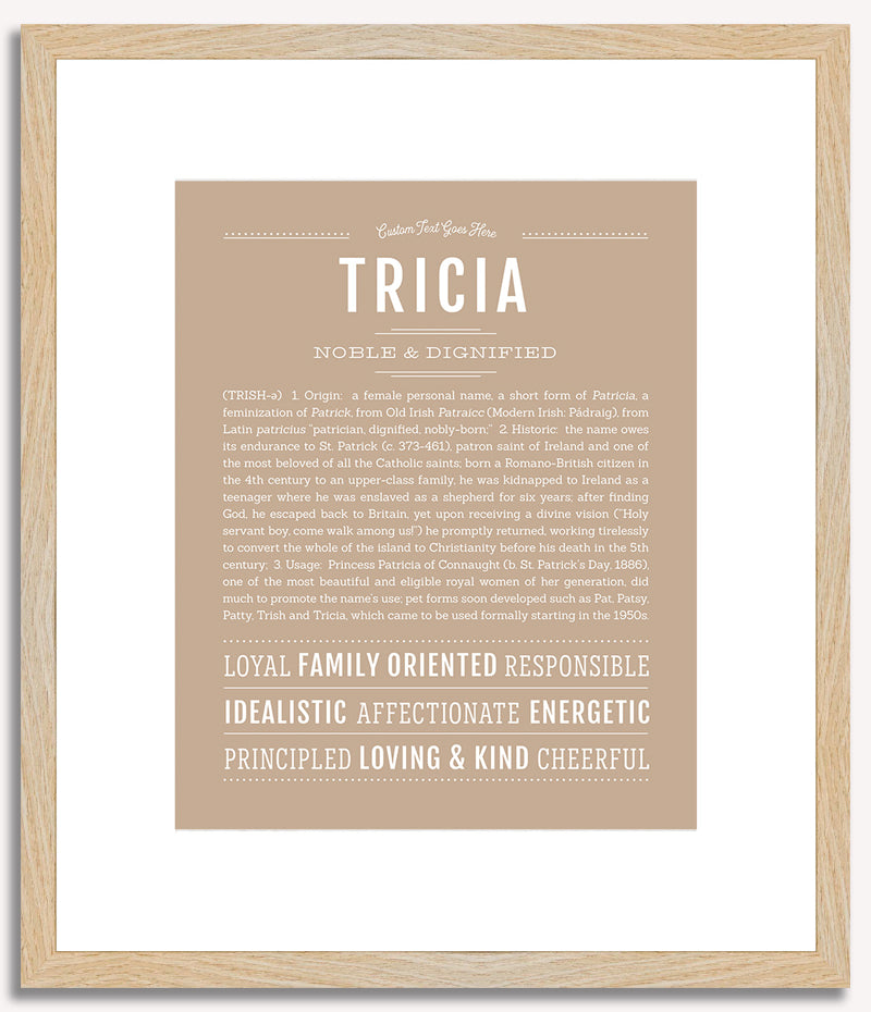 Tricia | Name Art Print