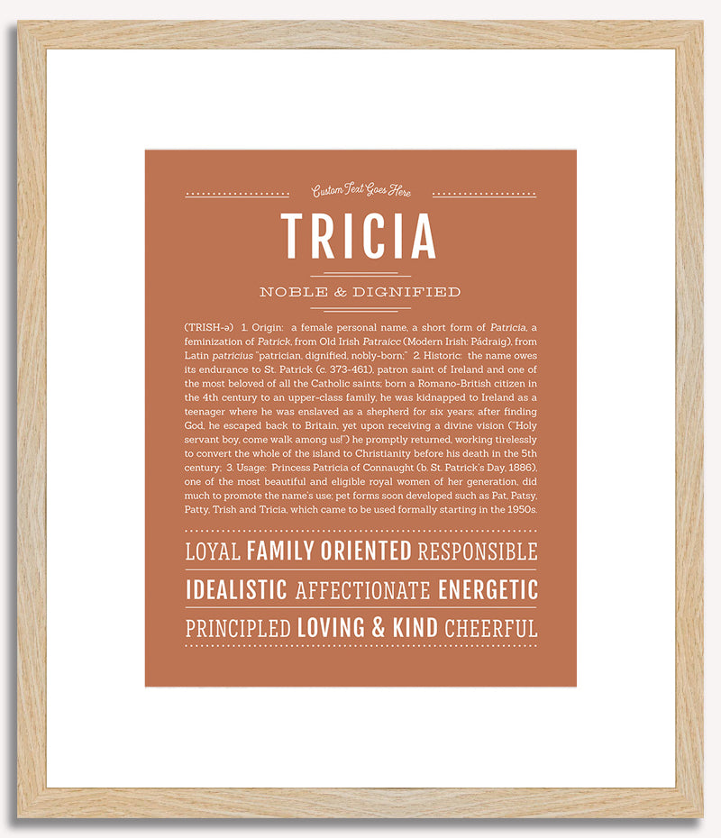 Tricia | Name Art Print