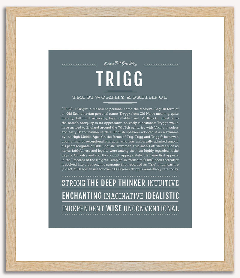 Trigg | Name Art Print