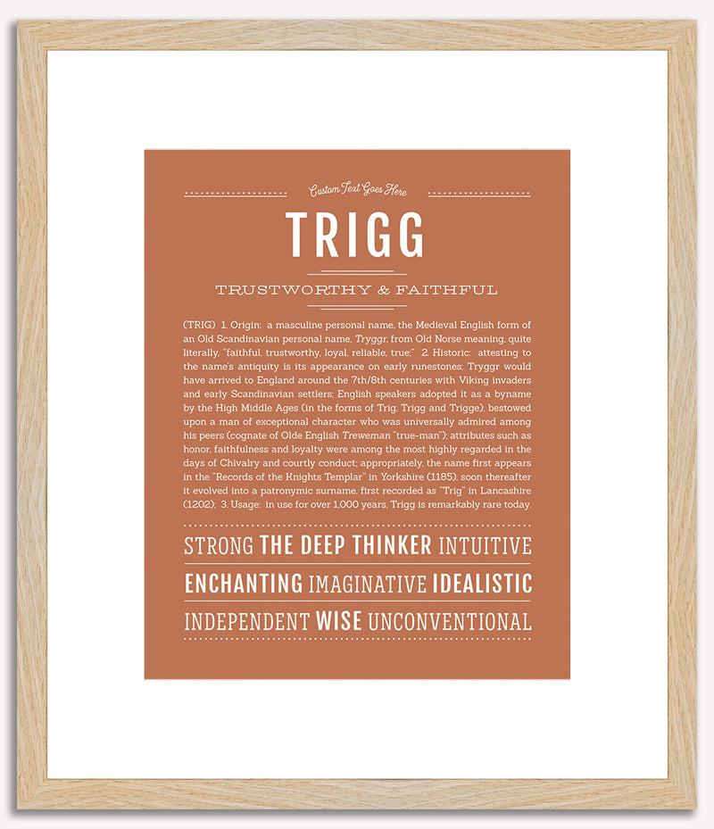 Trigg | Name Art Print