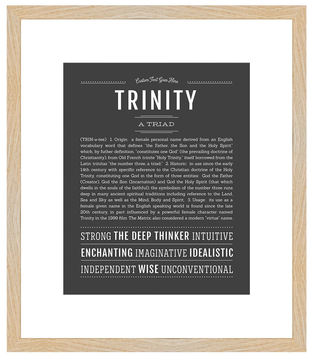 Trinity | Name Art Print