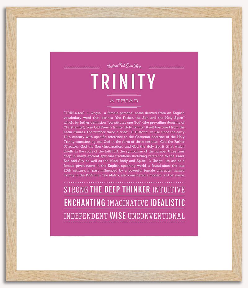 Trinity | Name Art Print