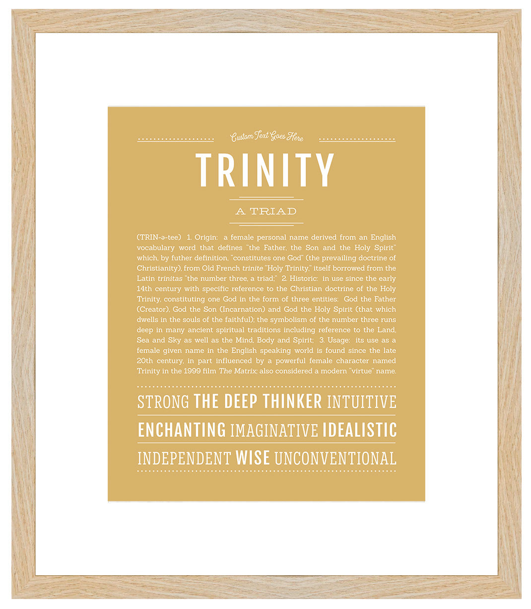 Trinity | Name Art Print