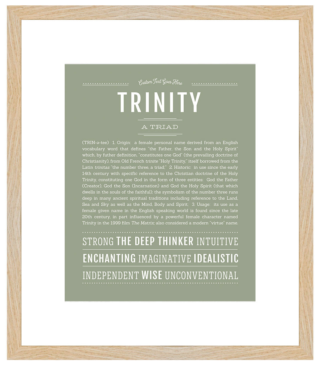 Trinity | Name Art Print