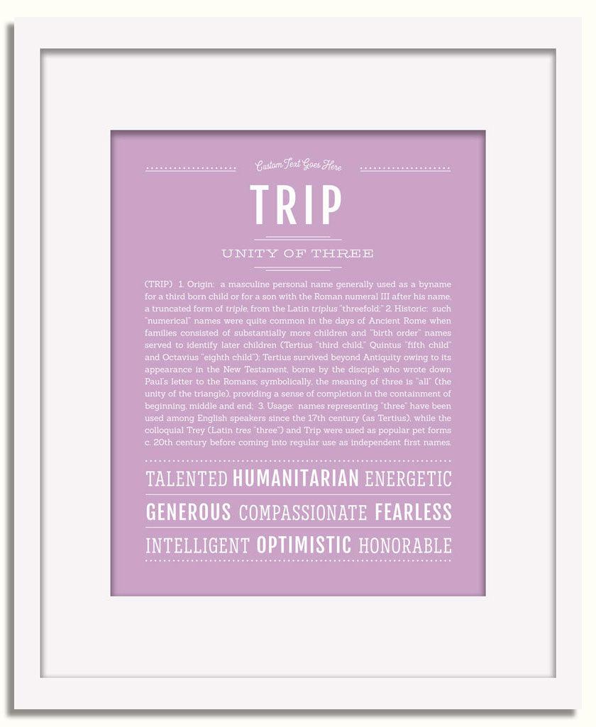 Frame Options | Lilac | White Frame, Matted