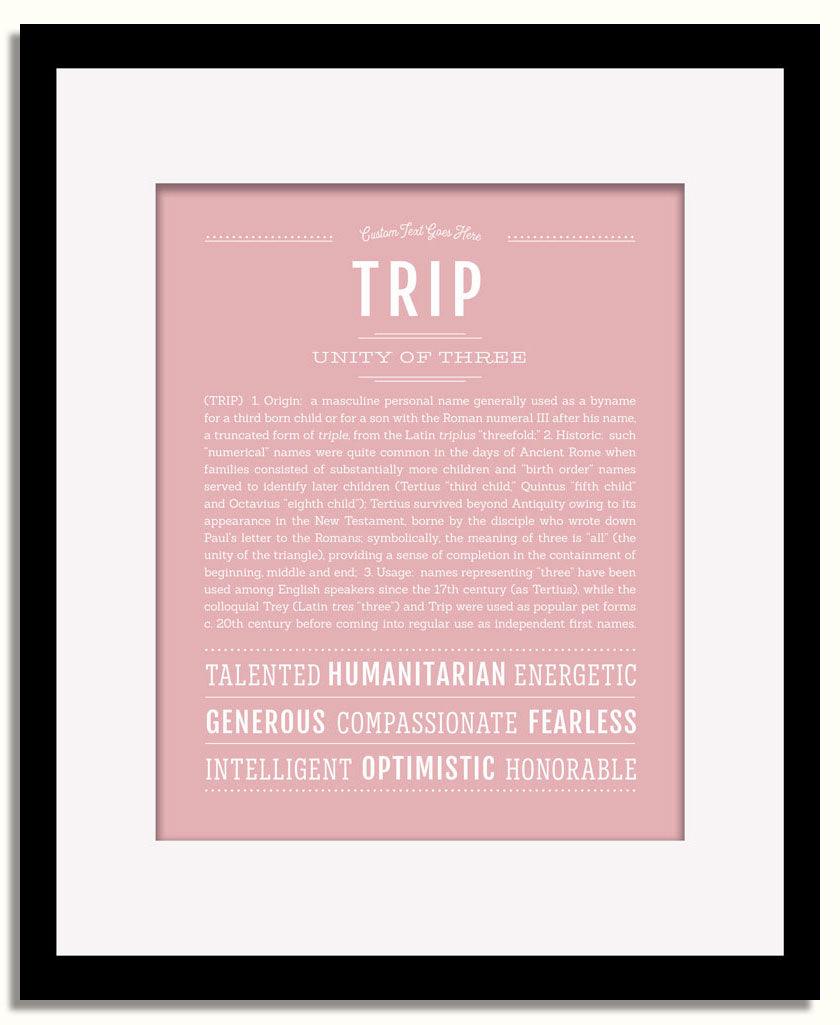 Frame Options | Dusty Rose | Black Frame, Matted