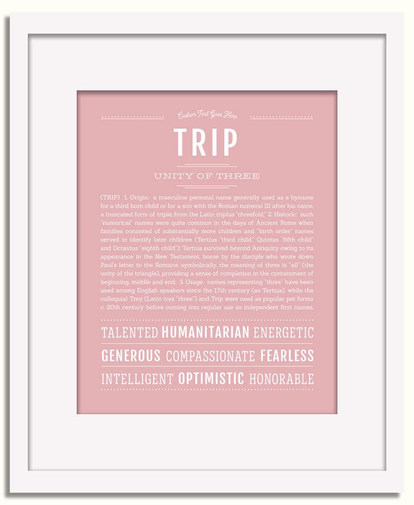 Frame Options | Dusty Rose | White Frame, Matted