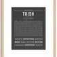 Trish | Name Art Print