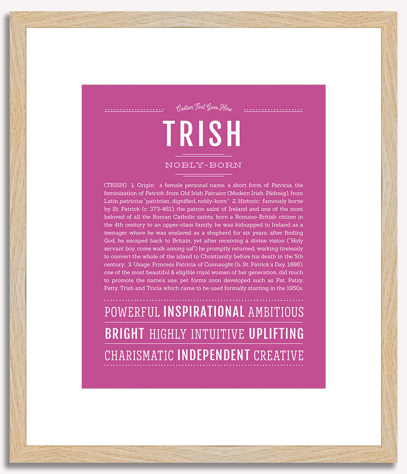 Trish | Name Art Print