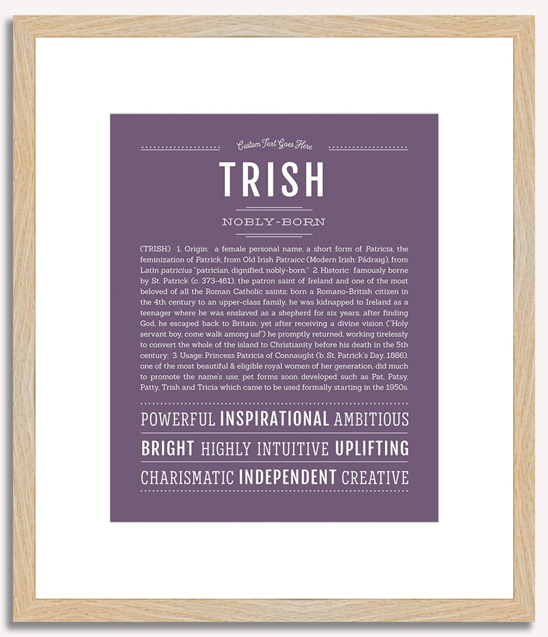 Trish | Name Art Print