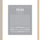 Trish | Name Art Print