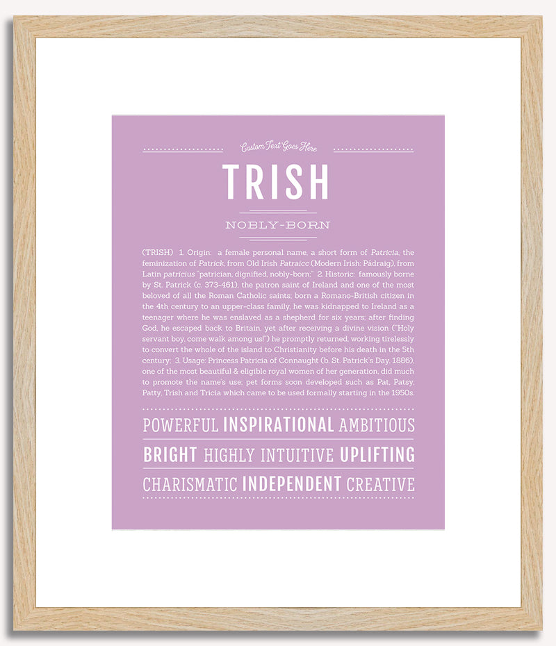 Trish | Name Art Print