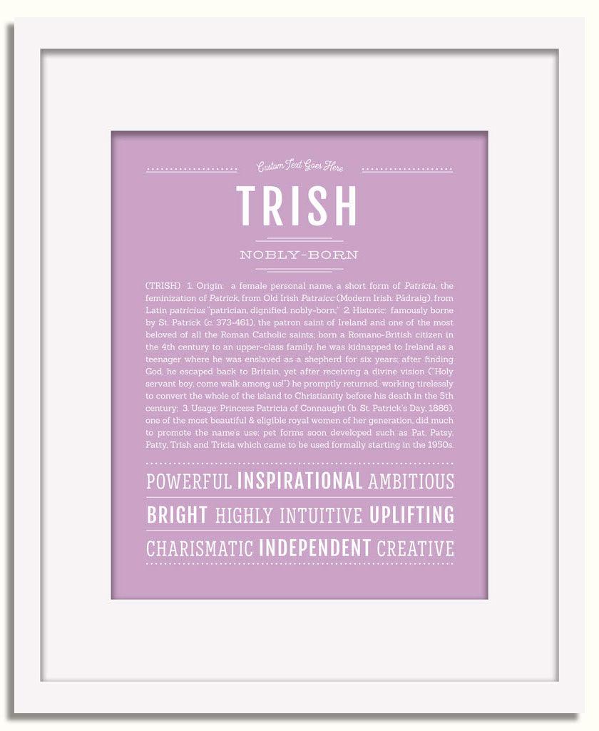 Frame Options | Lilac | White Frame, Matted