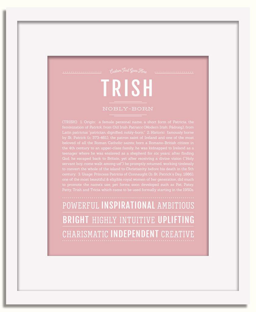 Frame Options | Dusty Rose | White Frame, Matted