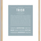 Trish | Name Art Print