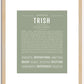 Trish | Name Art Print