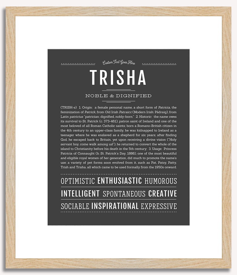 Trisha | Name Art Print