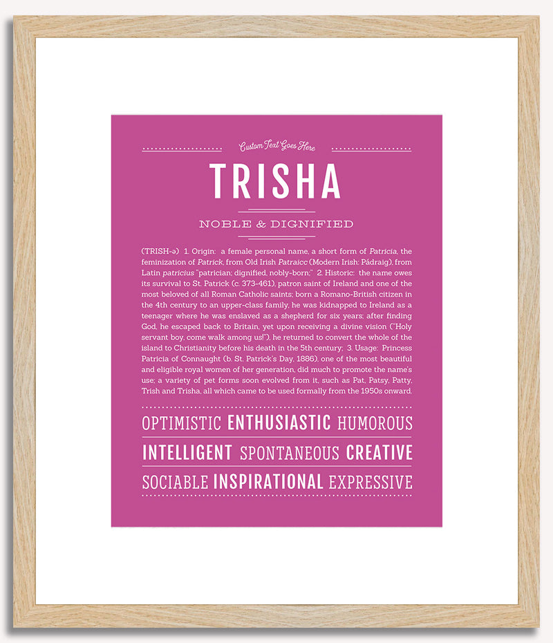 Trisha | Name Art Print