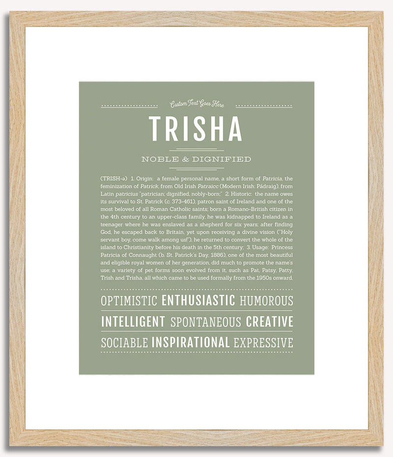 Trisha | Name Art Print