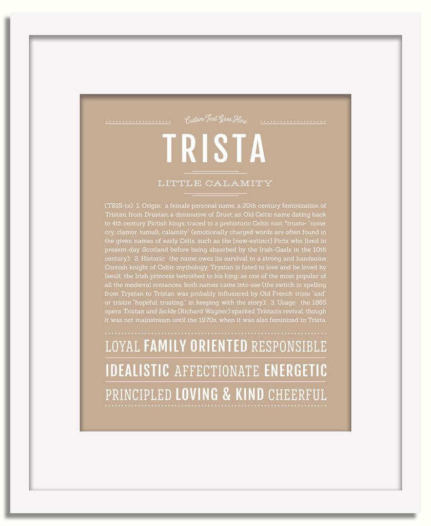 Frame Options | Tan | White Frame, Matted