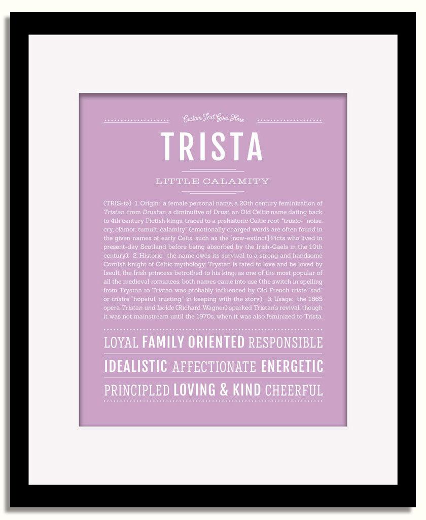 Frame Options | Lilac | Black Frame, Matted