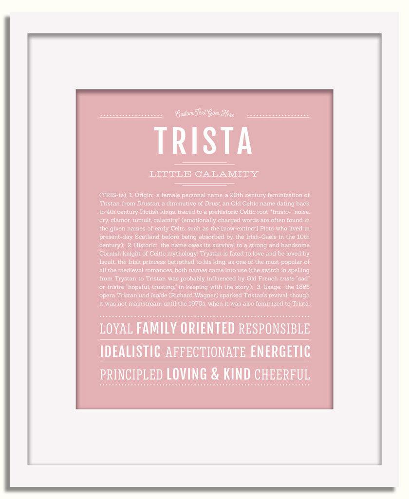 Frame Options | Dusty Rose | White Frame, Matted