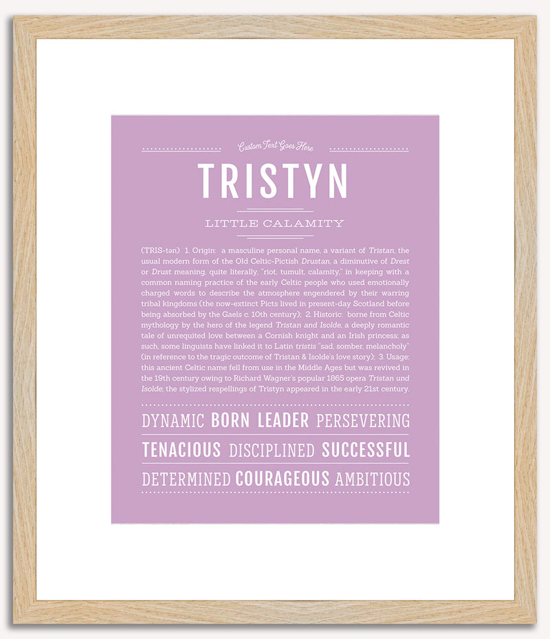 Tristyn (male) | Name Art Print