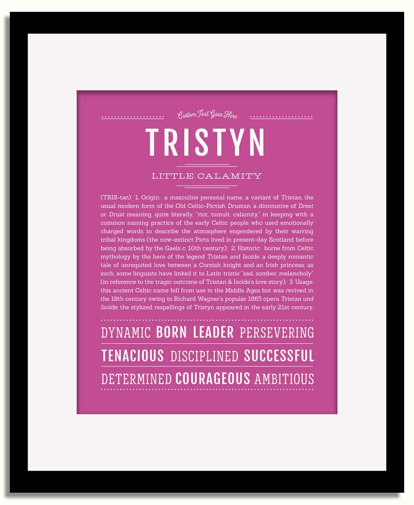 Frame Options | Dark Pink | Black Frame, Matted