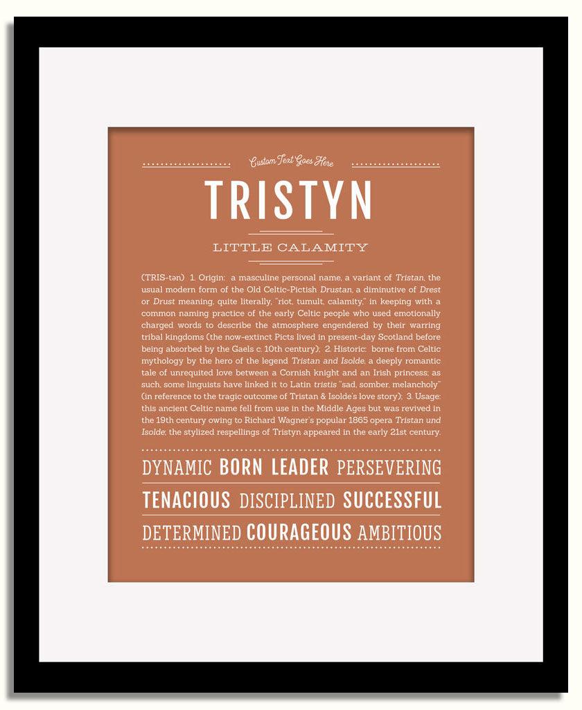 Frame Options | Terra Cotta | Black Frame, Matted