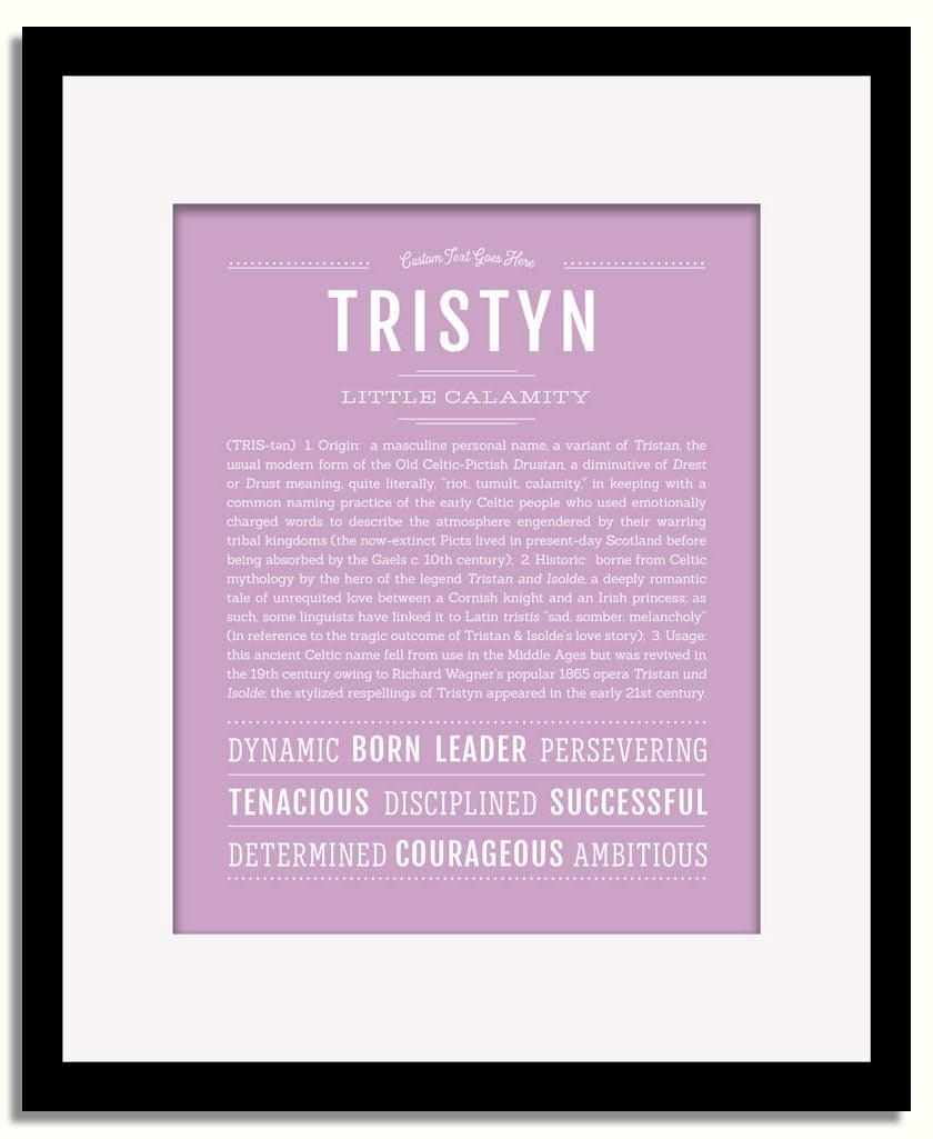 Frame Options | Lilac | Black Frame, Matted