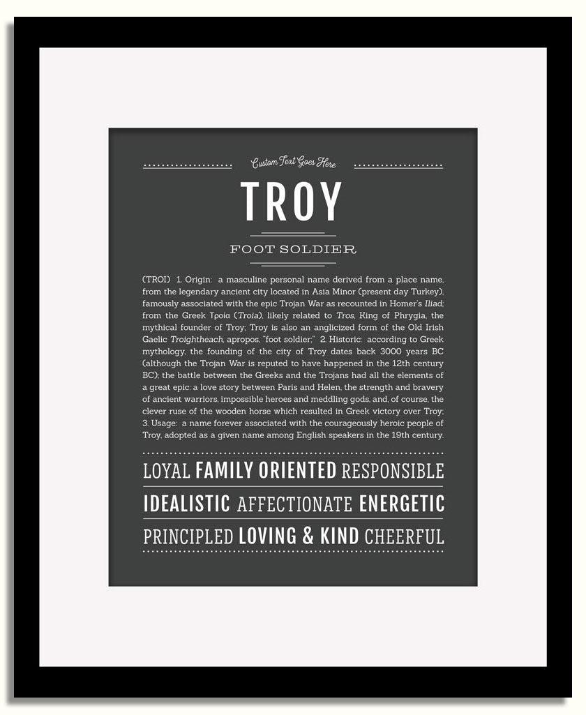 Frame Options | Charcoal Gray | Black Frame, Matted