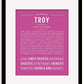 Frame Options | Dark Pink | Black Frame, Matted