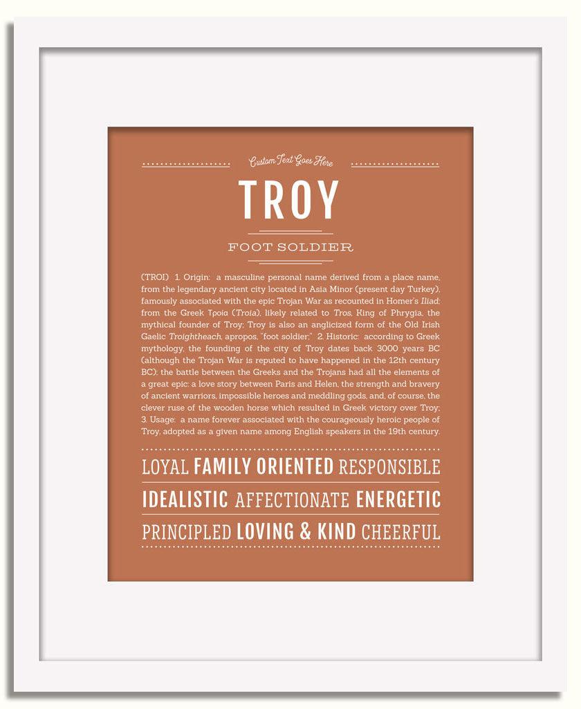 Frame Options | Terra Cotta | White Frame, Matted