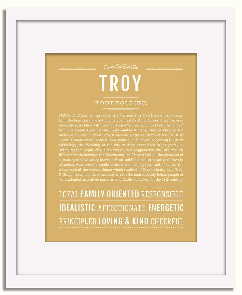 Frame Options | Matte Gold | White Frame, Matted