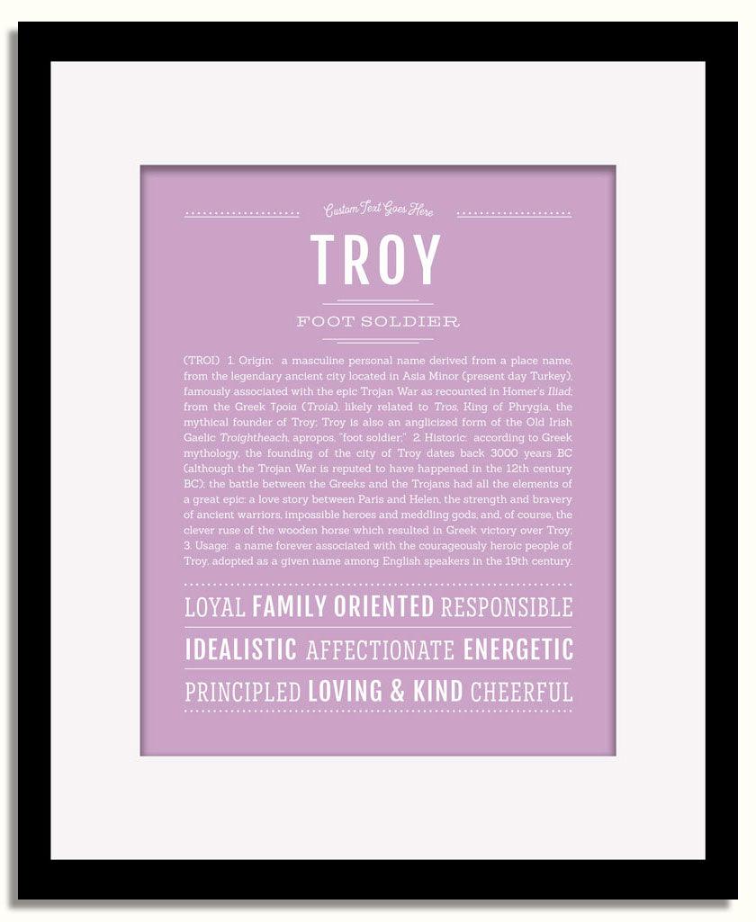 Frame Options | Lilac | Black Frame, Matted