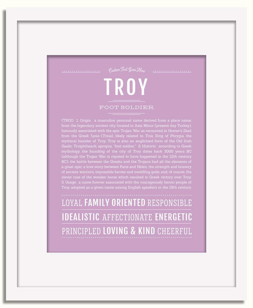 Frame Options | Lilac | White Frame, Matted