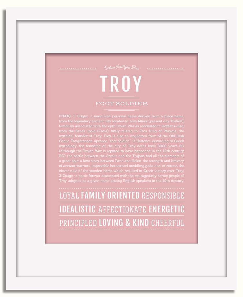 Frame Options | Dusty Rose | White Frame, Matted