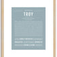 Troy | Name Art Print