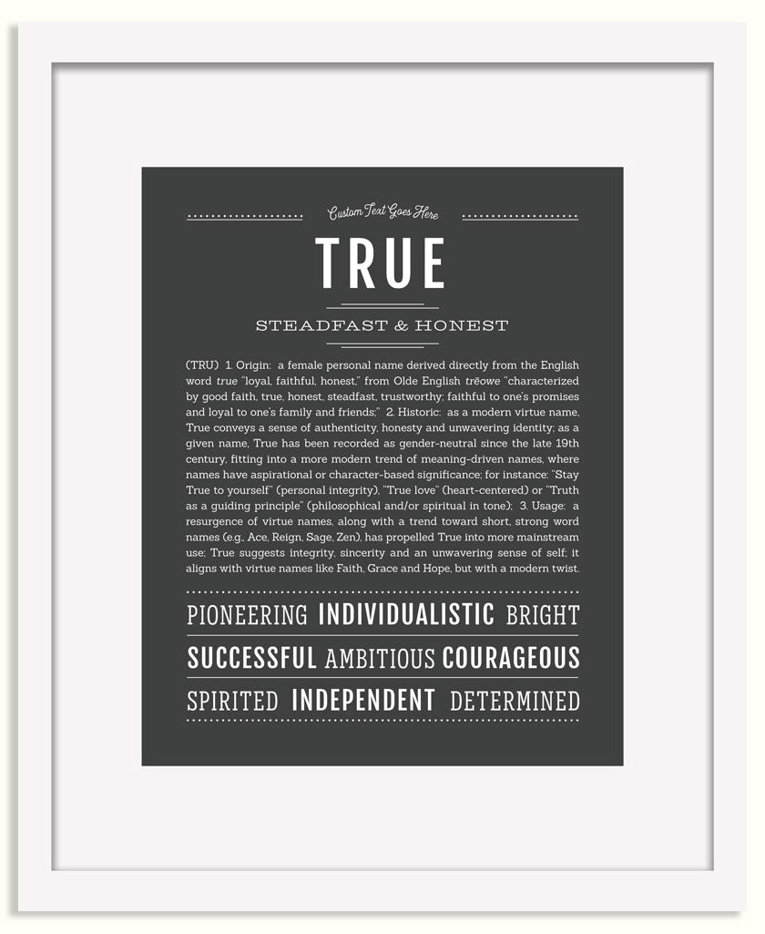 Frame Options | Charcoal Gray | Black Frame, Matted