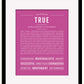 Frame Options | Dark Pink | Maple Frame, Matted