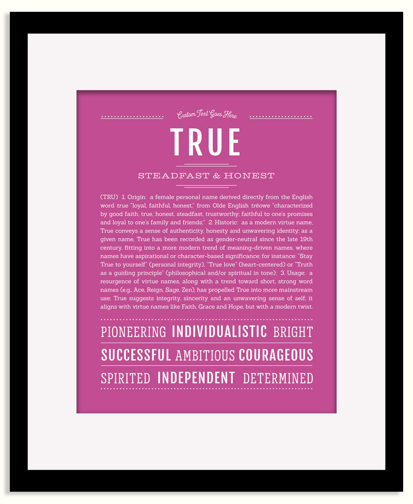 Frame Options | Dark Pink | Maple Frame, Matted