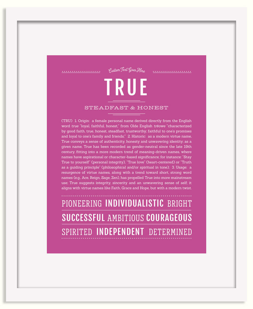 Frame Options | Dark Pink | Black Frame, Matted