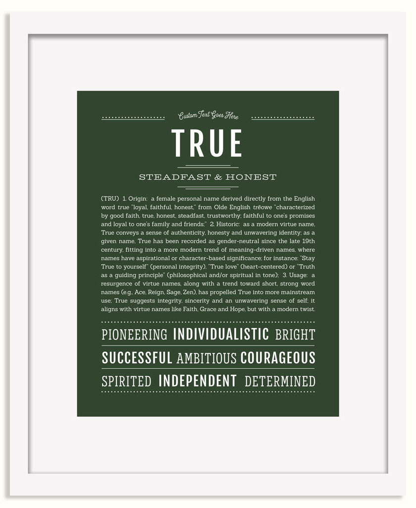 Frame Options | Deep Forest | Black Frame, Matted