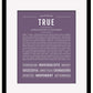 Frame Options | Deep Purple | Maple Frame, Matted
