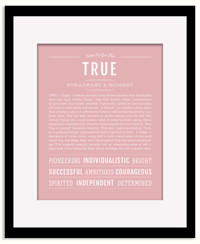 Frame Options | Dusty Rose | Maple Frame, Matted